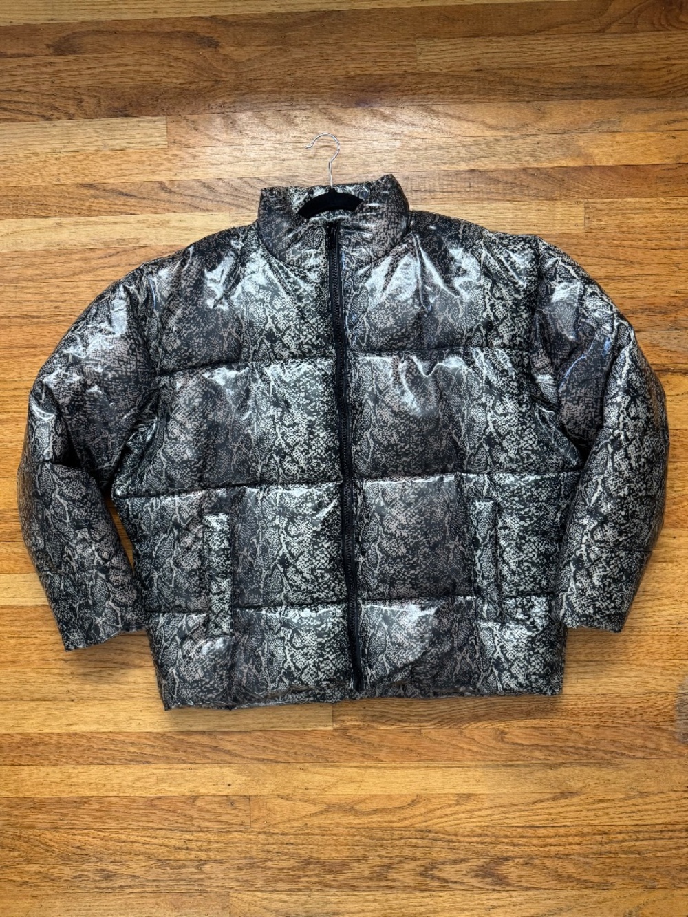 ASOS Snakeskin Puffer Jacket